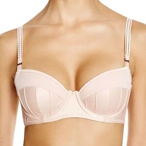 Stella McCartney Blush Pink Cheri Sneezing Contour Balconette Bra 30D
